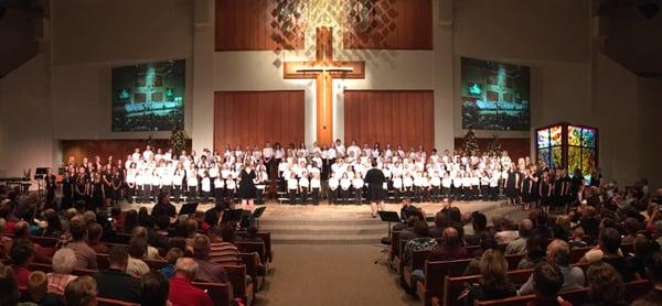 Christmas Fanfare 2015 - Children's Choirs (K-2nd grade), Youth Choir (3rd-6th Grade), and Girls' Choir (6-12th grade).