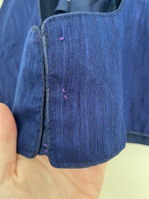 Mismatches threads and stitching