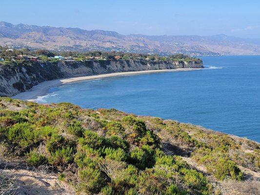 View of the little Dume Beach