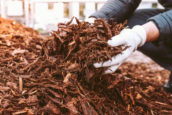 fresh mulch for the garden