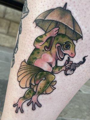 Frog Tattoo by Amanda