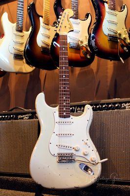 "02 relic custom shop strat w/Abigail pup's -- She rocks!