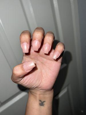 Builder Gel- nude chrome nails