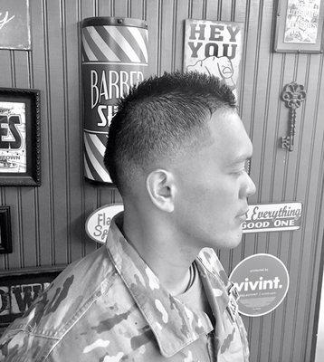 Blades Barbershop Downtown... Proudly serving those that serve...