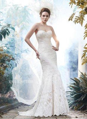 This beautiful gown is Fredricka by Maggie Sottero.