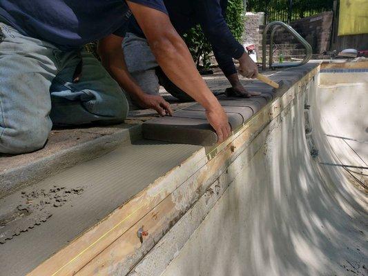 Dolphin Pool Services LLC 2020 - BRICK COPING STONES REPLACEMENT - Hire A Pro