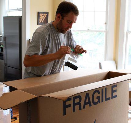 Fragile items are in separated box.