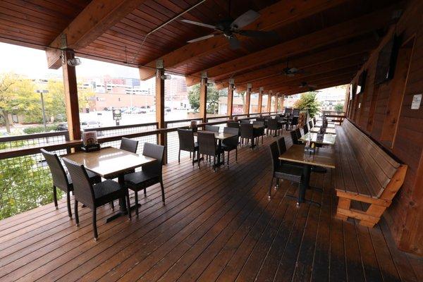 Outdoor Patio Overlooking Downtown Des Moines