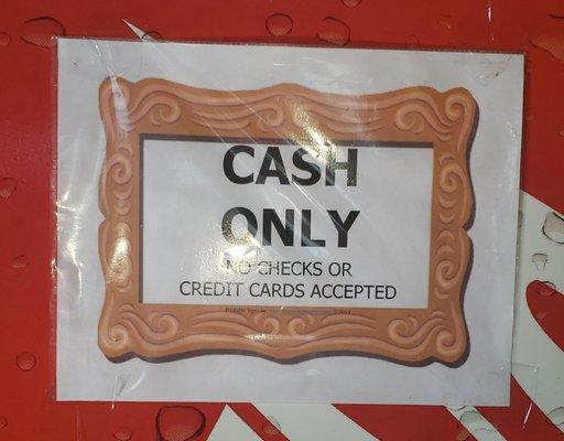 Cash Only