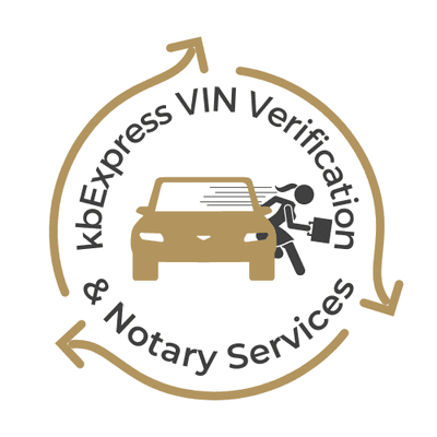 Welcome to our new Name and Logo. KbExpress VIN verification & Notary Services. We are here to serve you. Hablo español!