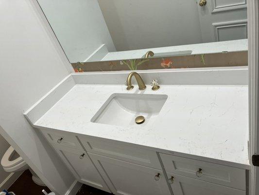 Carrara White Bath Countertop