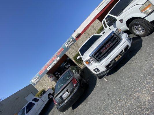 My GMC Sierra in for maintenance