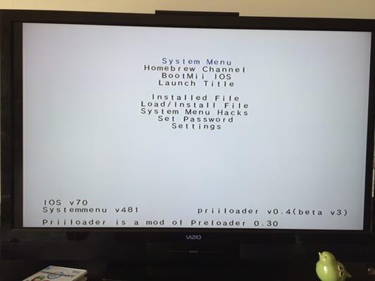 My hacked Wii that The Exchange sold me and refused to exchange.