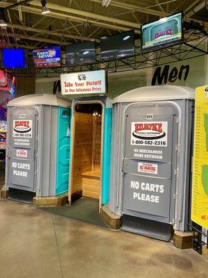 Restrooms disguised as portapotties