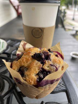 Scrumptious blueberry muffin!