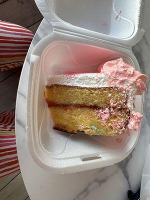 Guava slice of cake