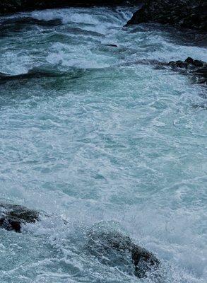 Lovely vantage points to enjoy the whitewater