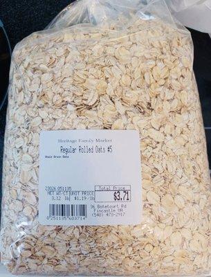 Heritage Family Market Regular Rolled Oats #5