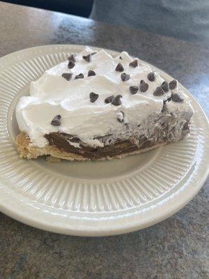 Chocolate pie! Homemade, so good