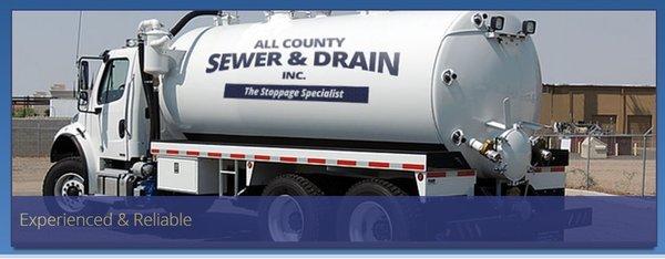 All County Sewer & Drain Inc. The Stoppage Specialists. Proudly Serving Manhattan, Brooklyn, Queens, and the Bronx.