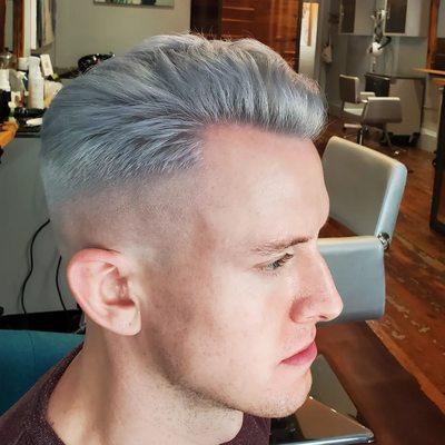 Platinum haircolor