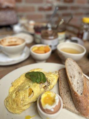 Harissa-Tomato Jam & Avocado Omelette