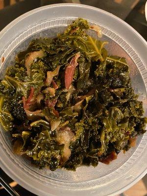 Kale greens with turkey