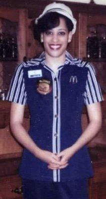 Kamala was a beautiful McDonald's employee, winner!