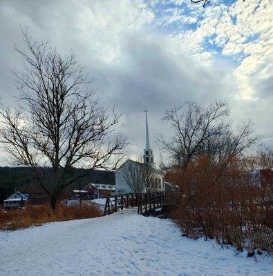 Steeple in the snow scape - 12/31/2021