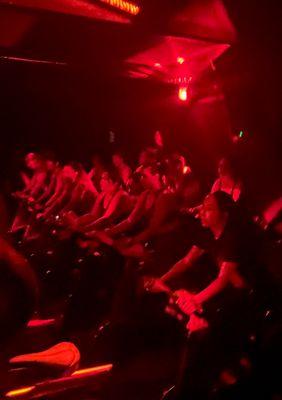 Spin class club vibes