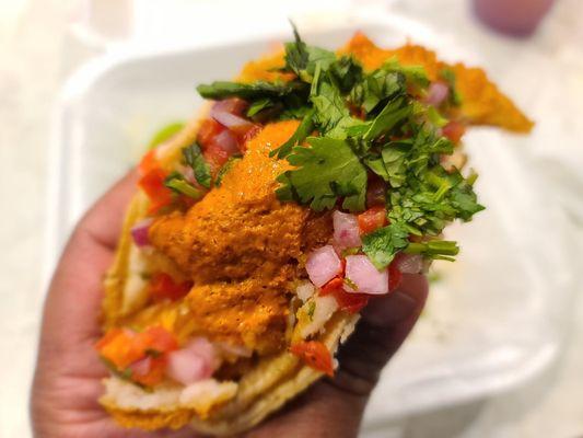 Pescado taco