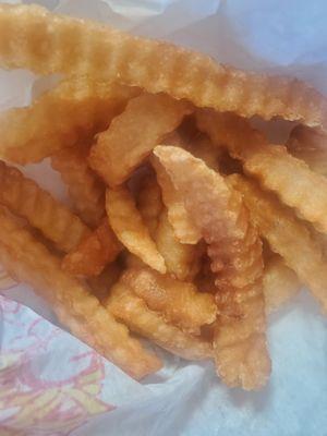 Brown fries. Change the oil!