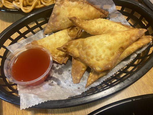 Amazing crab Rangoon!