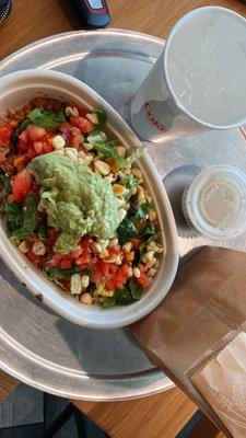 spicy chicken burrito bowl