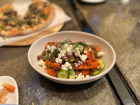 Quinoa/Roasted Carrots/ Persian Cucumber Salad w Feta