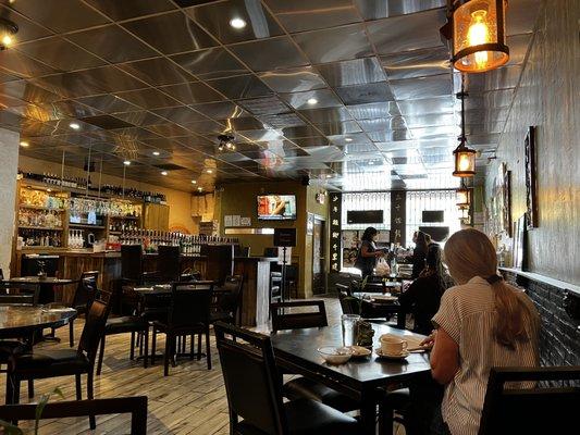 View of the dining area.