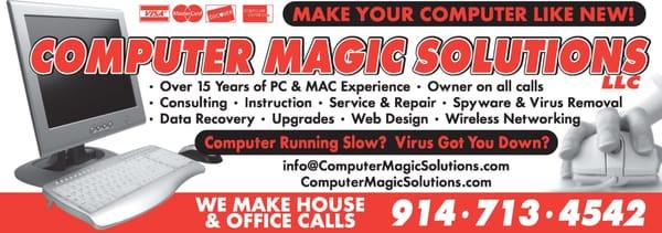 Computer Magic Solutions - Computer Consulting, Instruction, Networking, Repair, Web Design