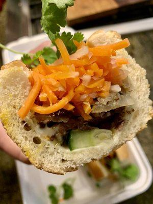 5. Lemongrass Beef Banh Mi