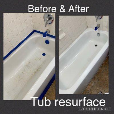 Tub resurfaced