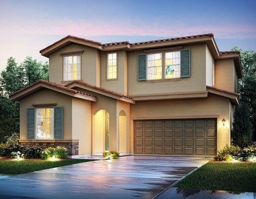 The Windsor floor plan by McCaffrey Homes at the Liberty Square new home community in Fresno, CA.