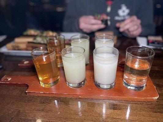 Sake flight