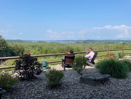 View from the patio bar.