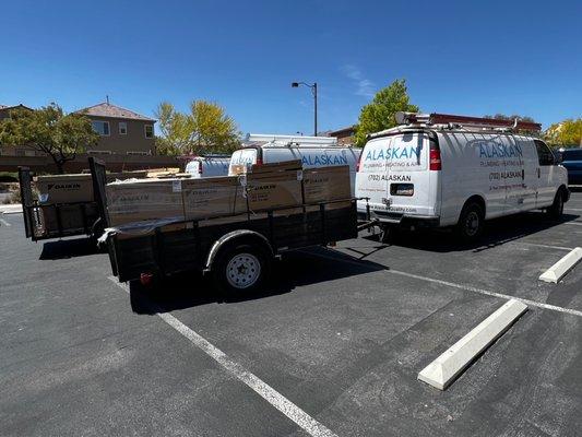 3 vans, 7 split units, very impressive!