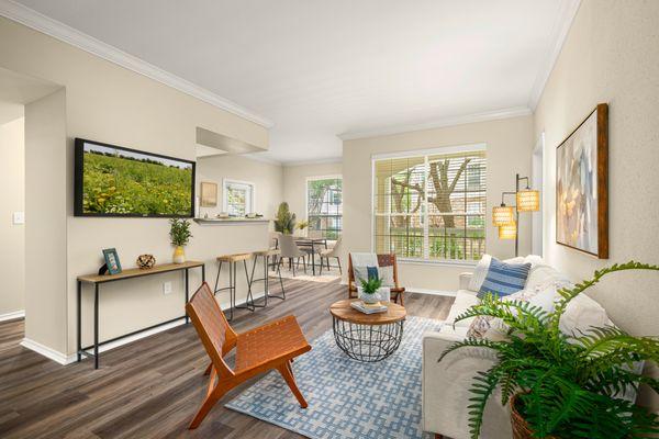 Living room at The Lodge at Shavano Park