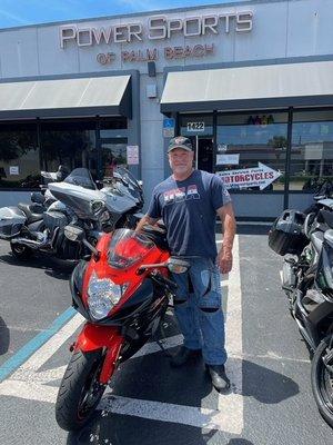 Nice ride Ian! You are looking fly on that new 2022 Suzuki GSX-R600! We always take care of our customers!