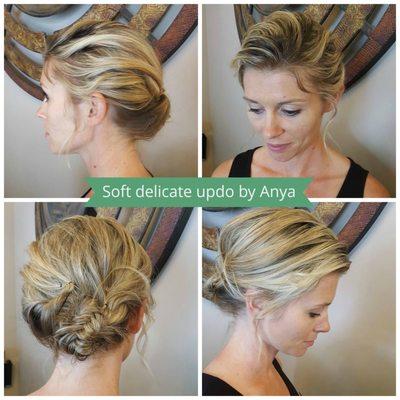 Delicate updo by Anya