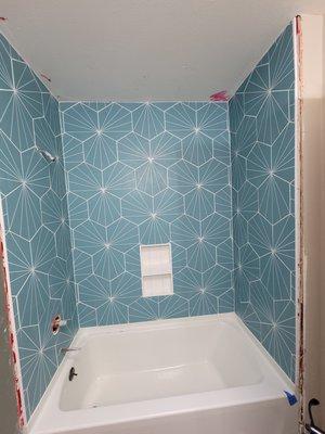 Tile installation