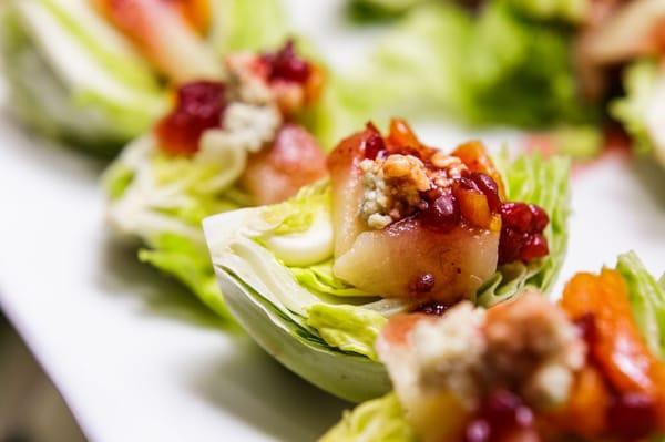 Wedge Salad with Pear and Walnuts