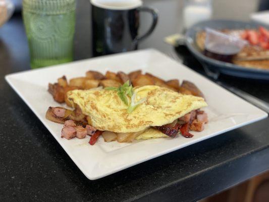 Red pepper Denver omelette. So good!