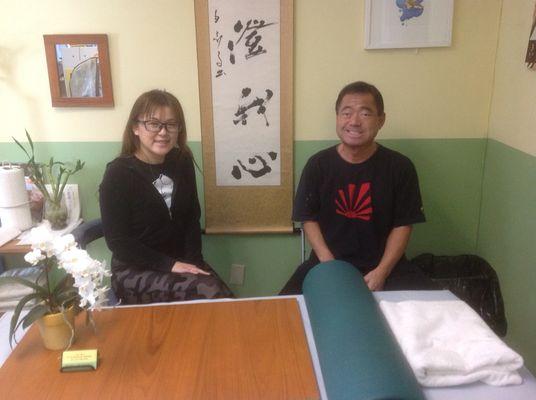 Our massage therapists! Yochi and Shige san